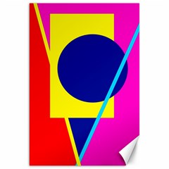 Colorful geometric design Canvas 20  x 30  