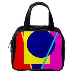 Colorful geometric design Classic Handbags (One Side)