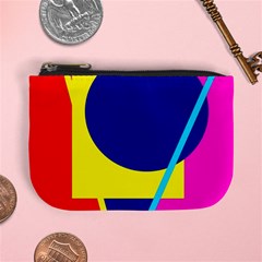 Colorful Geometric Design Mini Coin Purses by Valentinaart