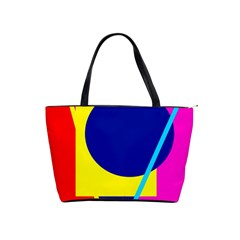 Colorful geometric design Shoulder Handbags