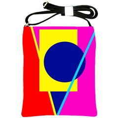 Colorful geometric design Shoulder Sling Bags