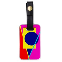 Colorful geometric design Luggage Tags (One Side) 