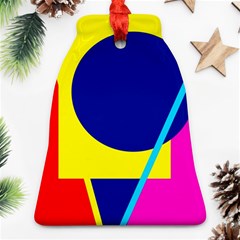 Colorful geometric design Bell Ornament (2 Sides)