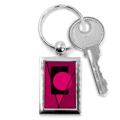 Decorative Geometric Design Key Chains (rectangle)  by Valentinaart