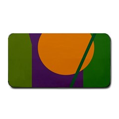 Green And Orange Geometric Design Medium Bar Mats by Valentinaart