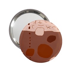 Brown Abstract Design 2 25  Handbag Mirrors by Valentinaart