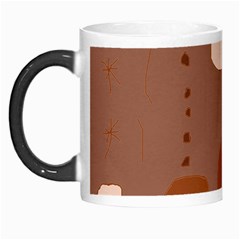 Brown Abstract Design Morph Mugs by Valentinaart