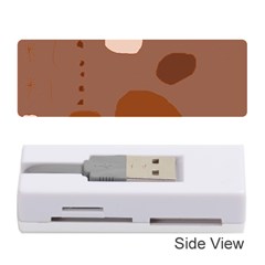 Brown Abstract Design Memory Card Reader (stick)  by Valentinaart