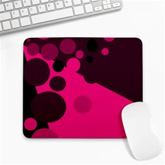 Pink Dots Large Mousepads by Valentinaart