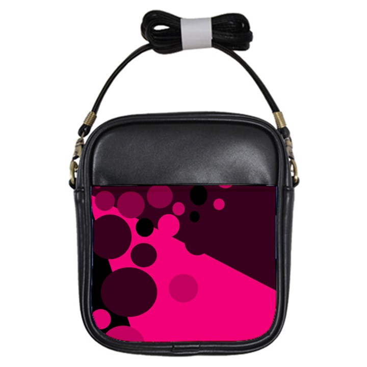 Pink dots Girls Sling Bags