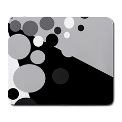 Gray Decorative Dots Large Mousepads by Valentinaart