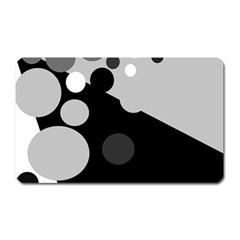 Gray Decorative Dots Magnet (rectangular) by Valentinaart