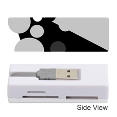 Gray Decorative Dots Memory Card Reader (stick) 