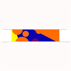 Blue And Orange Dots Small Bar Mats