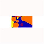 Blue and orange dots Large Bar Mats 32 x8.5  Bar Mat