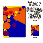 Blue and orange dots Multi-purpose Cards (Rectangle)  Front 1