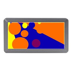 Blue And Orange Dots Memory Card Reader (mini)