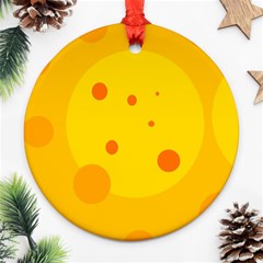 Abstract Sun Ornament (round)  by Valentinaart