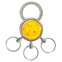 Abstract Sun 3-ring Key Chains by Valentinaart