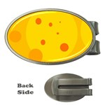 Abstract sun Money Clips (Oval)  Front