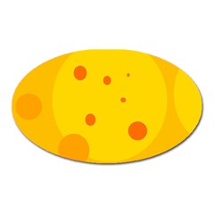 Abstract Sun Oval Magnet by Valentinaart