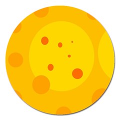 Abstract Sun Magnet 5  (round) by Valentinaart