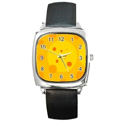 Abstract Sun Square Metal Watch by Valentinaart