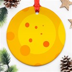 Abstract sun Round Ornament (Two Sides)  Front