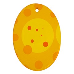 Abstract Sun Oval Ornament (two Sides)