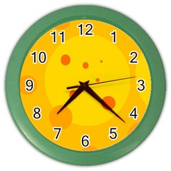 Abstract Sun Color Wall Clocks by Valentinaart