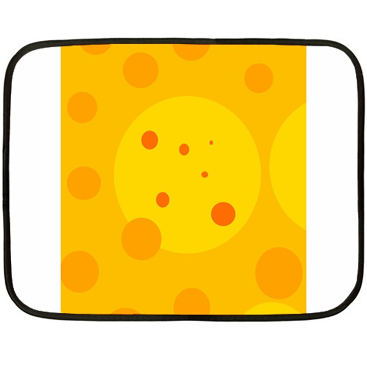 Abstract sun Fleece Blanket (Mini)