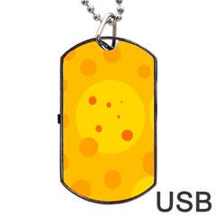 Abstract Sun Dog Tag Usb Flash (two Sides)  by Valentinaart