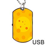 Abstract sun Dog Tag USB Flash (Two Sides)  Front