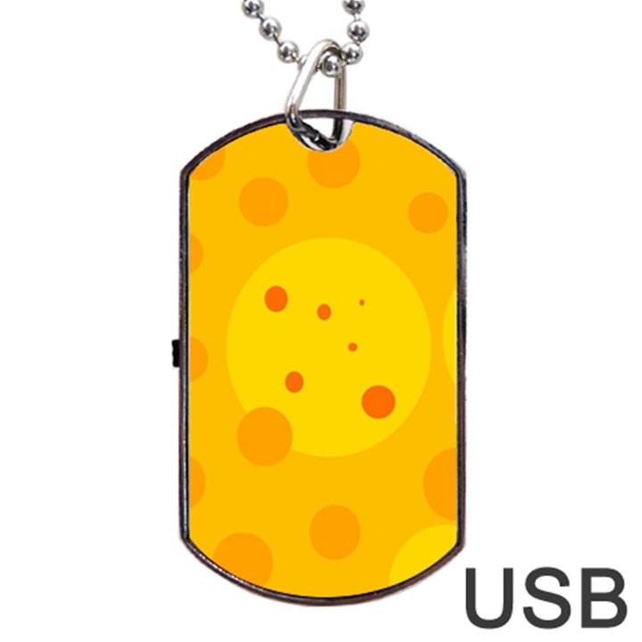 Abstract sun Dog Tag USB Flash (Two Sides) 