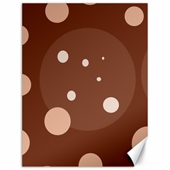 Brown Abstract Design Canvas 18  X 24   by Valentinaart