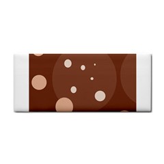 Brown Abstract Design Hand Towel