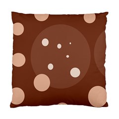 Brown Abstract Design Standard Cushion Case (two Sides) by Valentinaart