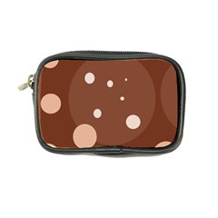 Brown Abstract Design Coin Purse by Valentinaart