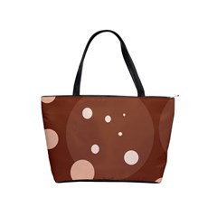 Brown Abstract Design Shoulder Handbags by Valentinaart