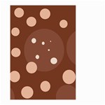 Brown abstract design Small Garden Flag (Two Sides) Front