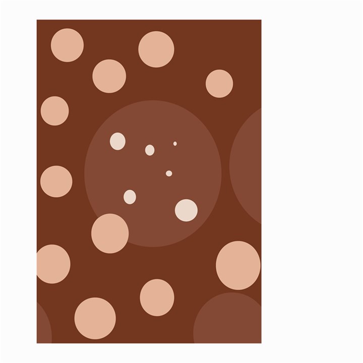 Brown abstract design Small Garden Flag (Two Sides)