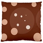 Brown abstract design Large Flano Cushion Case (Two Sides) Front