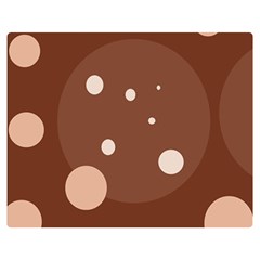 Brown Abstract Design Double Sided Flano Blanket (medium) 