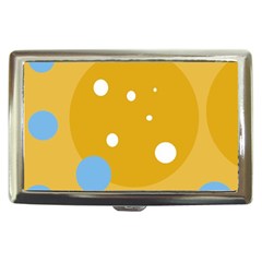 Blue And Yellow Moon Cigarette Money Cases by Valentinaart