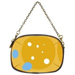 Blue and yellow moon Chain Purses (One Side)  Front