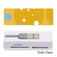 Blue And Yellow Moon Memory Card Reader (stick) 