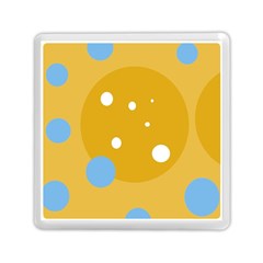 Blue And Yellow Moon Memory Card Reader (square) 