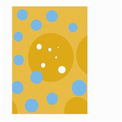 Blue And Yellow Moon Large Garden Flag (two Sides)