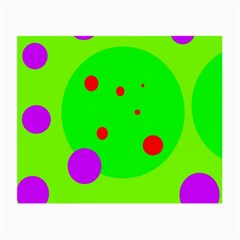 Green and purple dots Small Glasses Cloth