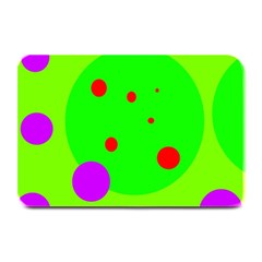 Green And Purple Dots Plate Mats